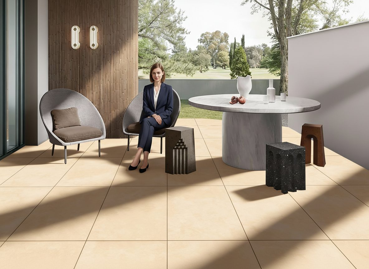 Cementino Beige matt beige 60x90 porcelain tile