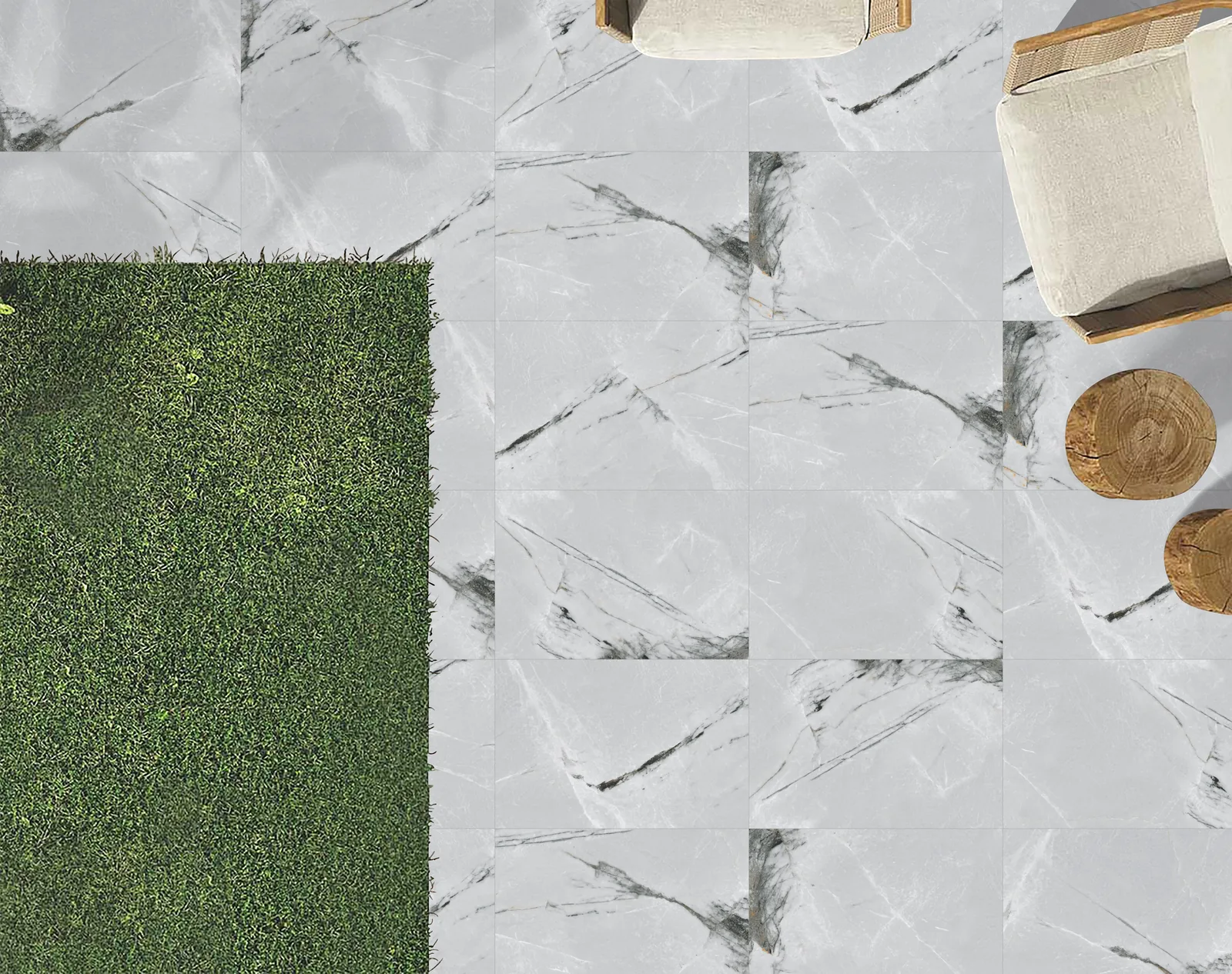 Emporio Grey matt grey 60x90 porcelain tile