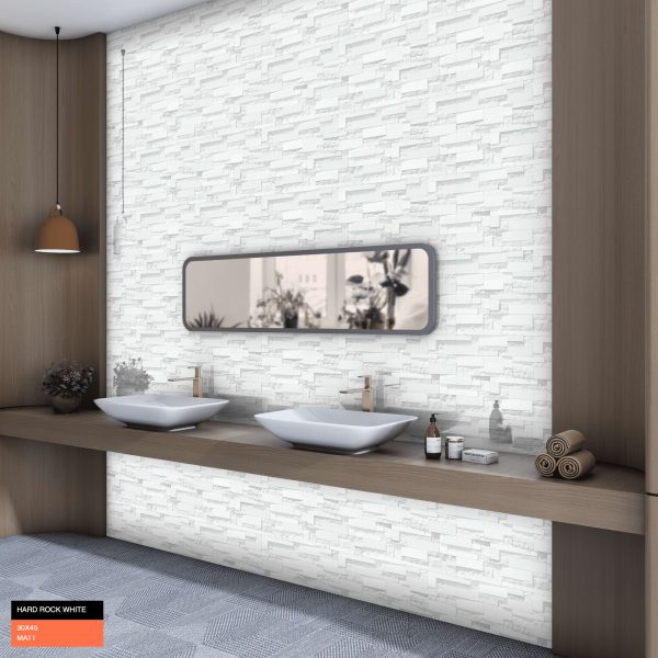 HARD ROCK WHITE 30X45 CM