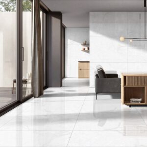 ONYX WHITE 60X120 CM POLISHED PORCELAIN TILES
