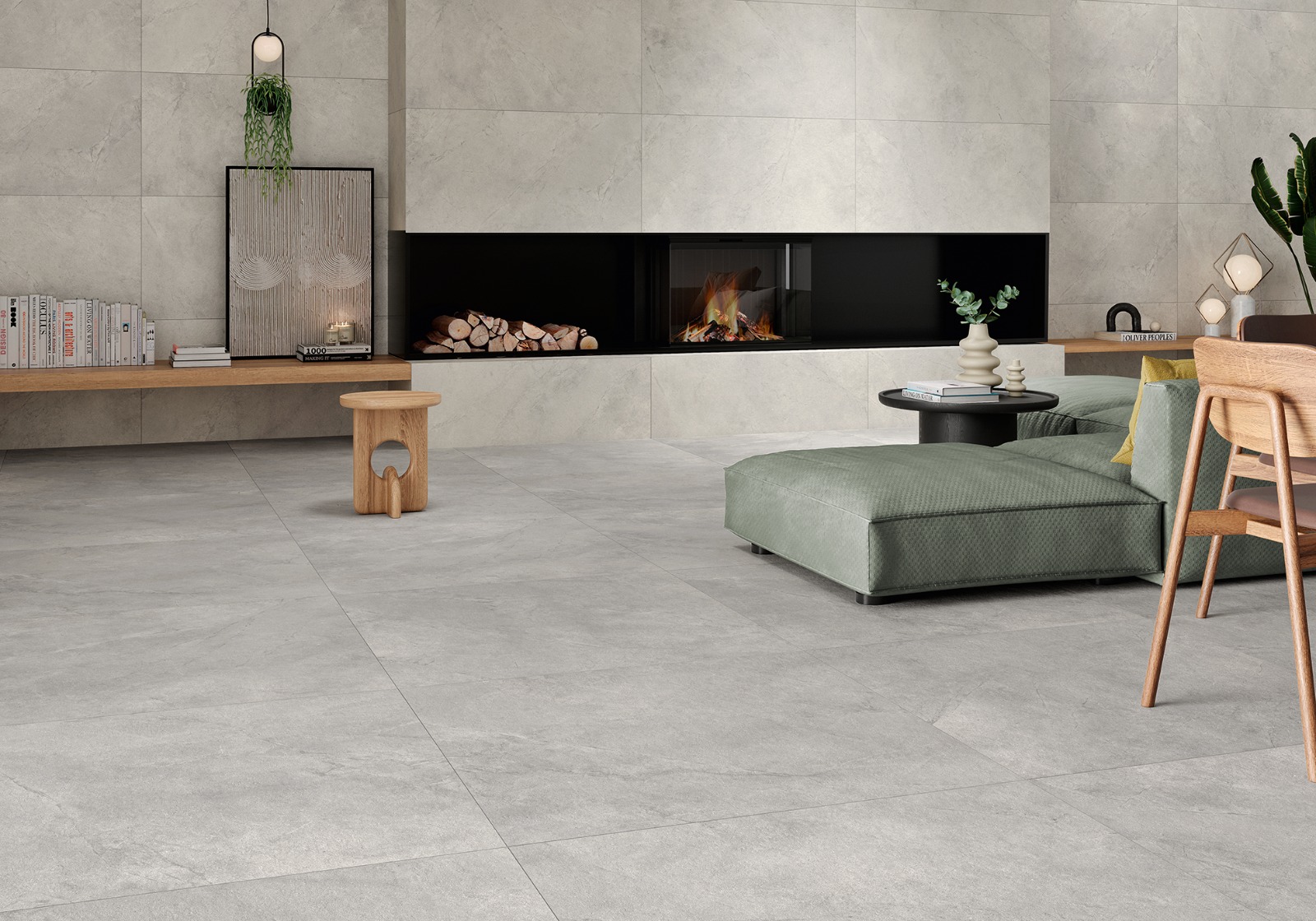 BROOK GREY 60X120 CM MATT PORCELAIN TILES